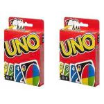 Humaira Uno Playing Card Game Premium Solid Paper Cards, Family Card Game (Pack of 2)