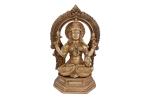 Arihant Craft Goddess Lakshmi Idol Handcrafted Showpiece - 24.5 cm (Brass, Gold)