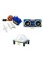 Robotbanao Combo of Sg90 Servo Motor, Pir Sensor and Ultrasonic Sensor Robotics Project Compatible With Arduino