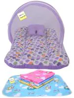 Kwitchy New Born Baby Mosquito Net Bed With Bed Protector