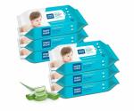 Mee Mee Baby Caring Wet Wipes |Clinically & Dertologically Tested,Infused with Aloe Vera Extracts, 72 Pcs (Aloe Vera, Pack of 6)