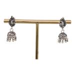 CHAITANYA EMPORIUM classy peacock design silver jhumke