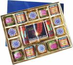 Fabbites Cracker Shape Butterscotch, Crunchy, Oreo, Raisin Chocolate Gift Hamper Box Vegetarian Handmade 270 g
