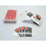 WIZERDY Marked Deck Bicycle Design | Spy Mark Bicycle Card Packet (Playing Cards) Magic Trick | Props for Magicians | Kids (RED)