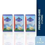 GVFP.RADHERADHE PREMIUM GHEE 1 LITER TETRA PACK OK 3 Desi danedar ghee