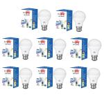 ROOH DECOR 9 Watt B22 Led Bulb Cool Day Light Bulb 1 Year Warranty | Made In India (pack Of 8)