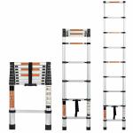 ATHENACREATIONS Telescopic Ladder for Home and Industrial use (8.5 feet(2.6 Meter)) EN131 Certified