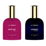 LA' FRENCH Date Out & Consent Perfume Combo For Men & Women -30ml + 30ml | Premium Luxury Long Lasting Fragrance Spray | Eau De Parfum | Ideal For Men & Women | Perfume For Men & Women | Pack Of 2
