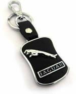 Blue Aura Grazy Black Leather Jagguar Key-Chain Key Chain