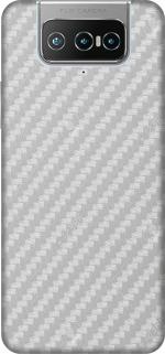 SRG INFOTECH Asus Zenfone 7 Pro Mobile Skin (Silver Carbon Fibre)