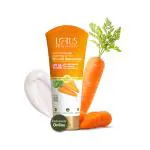 Lotus Botanicals Carrot & Niacinamide Glow and De-Tan Mineral Sunscreen | SPF 50+ | PA++++| Highest Level of Sun Protection | Skin Brightening | Blue Light Protection | All Skin Types | 50g