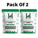 H&C French Green Clay Powder 100g (pack of 2)