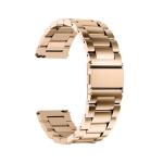 LIDDU Stainless Steel Smart Watch Strap for Fossil Gen 5, 5E, and 6 (Rose Gold) - 22 mm