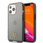 CG MOBILE Ferrari iPhone 13 Pro Max Case [Official Licensed] Italia Stripe | Hard & Shock Absorption Protective Case/Cover Designed for iPhone 13 Pro Max (6.7-Inch, 2021) - Black