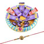 SurpriseForU Cadbury Dairy Milk Chocolate Gift Hamper, Peacock Rakhi Gift