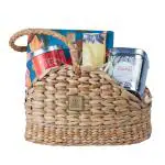 ZOROY Luxury Chocolate The Weed Basket Snake Handle Gift Hamper | Resuable Sea Grass Basket with Belgian style chocolate, Drinking chocolate, Cookies | 100% Veg