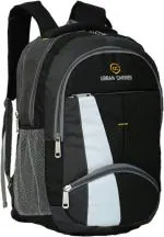 Urban Carrier Black Waterproof School Backpack, 36 L|Laptop Bag|College Backpack|School Bag