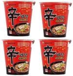 Nongshim Shin Ramyun Cup Non-Vegetarian Noodles, 68 G (Pack Of 4)