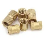 RELY (Pcs-25) M6x12 mm Brass Threaded Insert Bush |Embedded Nut Heat-Resistant for Fixing Fastening Injection Moulding | Female Threaded Round Insert Embedded for Machinery Industry
