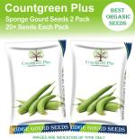 Countgreen Plus Sponge Gourd Vegetale Seed, 20 Per Packet (Pack Of 2)