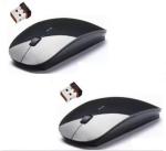 Sureelee Black Wireless Optical Mouse Combo Set (Set Of 2)