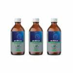 Achiva Syrup Pack of 3 | Herbal Immunity and Brain Tonic | Natural, Organic, Paraben-Free | Ayurvedic Health Supplement for Memory, Stress Relief, Cognitive Functioning | 200ml Each