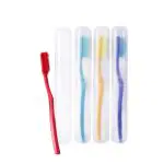 OZETTE Dr.Flex Sensitive Soft Toothbrush with Container (Multicolour) Pack of 4