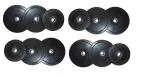 Body Maxx Rubber Weight Plates Spare, Exercise And Fitness Home Gym 20 Kg-50 Kg