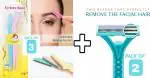 OPTRA-Venus Soft Care Shaving Razor And Eyebrow Face Hair Removal Razors (Set Of 5)
