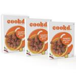 Cookd Mangalore Ghee Roast Curry Paste Masala 250g (Pack of 3) | Ready to Cook Indian Gravy In 15 min, Serve 4 People | No Added Flavours, Preservatives & Artificial Colors