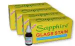 Sapphire 4 Box Glass Paint Set Containing 48 Assorted Shades of 25 ml Each, Plus 4 Free Traces.