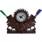 ProOffice 1 Compartments Plastic Pen Stand (Maroon)