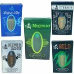 FARD Majmua, Wild, Silver Rose, Eternis, Lady In Blue Alcohol Free Floral Attar, 30 ml - Pack of 5