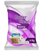 Sticky Detergent Powder | 4 kg Pack | Laundry Detergent For Bright and Dazzling White Clothes | Machine & Bucket Wash (Purple) (PO-1)