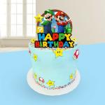 Tiki Times Super Mario Acrylic Cake Topper 13.5cm x 17cm Each for Boys and Girls Birthday Parties