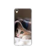 Casotec Sleepy Kitten Design Printed Silicon Soft TPU Back Case Cover for Oppo F1 Plus