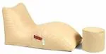 GIGLICK Jumbo Chair Bean Bag Cover (Without Beans) (Beige)