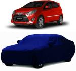 AUTO-SAFE Blue Fabric Car Cover for Toyota Wigo (with Mirror Pockets)