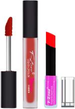 OUR BEAUTY Maroon Lipstick Long Lasting Creamy Matte Lipstick And Liquid Matte Lipstick 24, 4 G