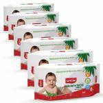 Luvlap Paraben Free Moisturizing Wipes with Aloe Vera for Baby (72 Wipes, Pack of 6)
