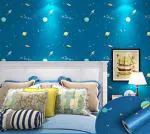 Jaamso Royals Multicolor PVC Self Adhesive Peel Off Wallpaper 200X45 cm( 200 CM X 45 CM )