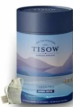 TISOW Kashmiri Kahwa Soothe Green Tea | 30 Cotton Muslin Tea bags | Green Tea with Saffron, Almonds, Rose and Spices