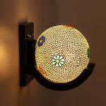 Afast Globe Shape Wall Lamp/ Light, Wood, Glass, Round, B22 Holder, Multicolor BX37####Home decore####Wall Lamp###Lamp cover
