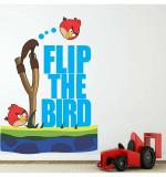 WOLPEP Multicolor Vinyl Angry Bird Wall Sticker