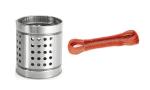 FIRST FRONT Stainless Steel Cutlery Holder With 20 Mtr PVC Rope and (Multicolour, Pack of 2)