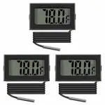 R-TEK Mini LCD digital thermometer sensor wired for Room temperature/fridges, Indoor Portable Pocket LCD Electronic Temperature Meter Tester Instant Read Thermocouple ( ST-3)