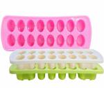 mamasai4ever Plastic Ice Cube Tray for Fridge, Unbreakable, 16 Ice Cubes, Multicolor, Set of 1