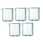 ABGIL Borosilicate Glass Beaker Micro Low Form With Spout Capacity 5 ml 5 Units In A Box