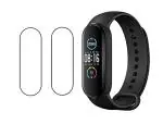 Vizio Mi Smart Band 5 Transparent Tempered Glass Touch Sensitive and Anti-Shatter Screen Protector with Wet and Dry wipes - 2.8 x 0.1 cm- (Pack of 2)