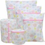 Kienlix Mesh Laundry Bags, Washing Machine Wash Bags, Reusable and Durable Mesh Wash Bags for Delicates Blouse, Hosiery, Underwear, Bra, Lingerie Baby Clothes (5 Different Sizes)